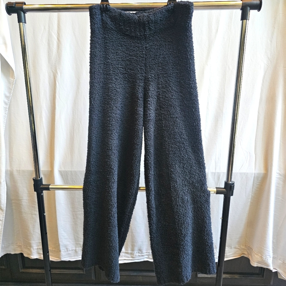 SKIMS Black Wide Leg Teddy Bear Sherpa Pants Large Extra Large